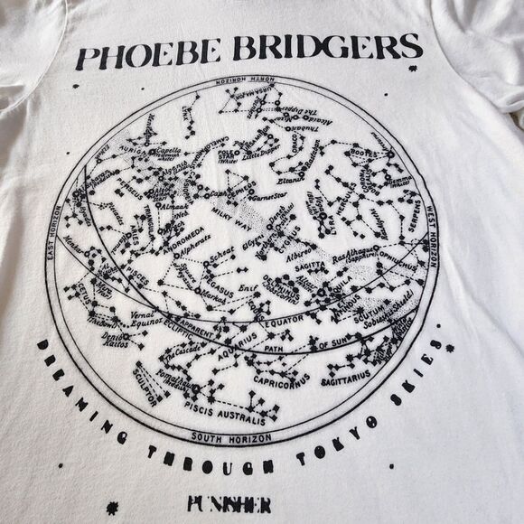 Phoebe Bridgers Off White Tshirt With Graphics Size Medium - Picture 2 of 5
